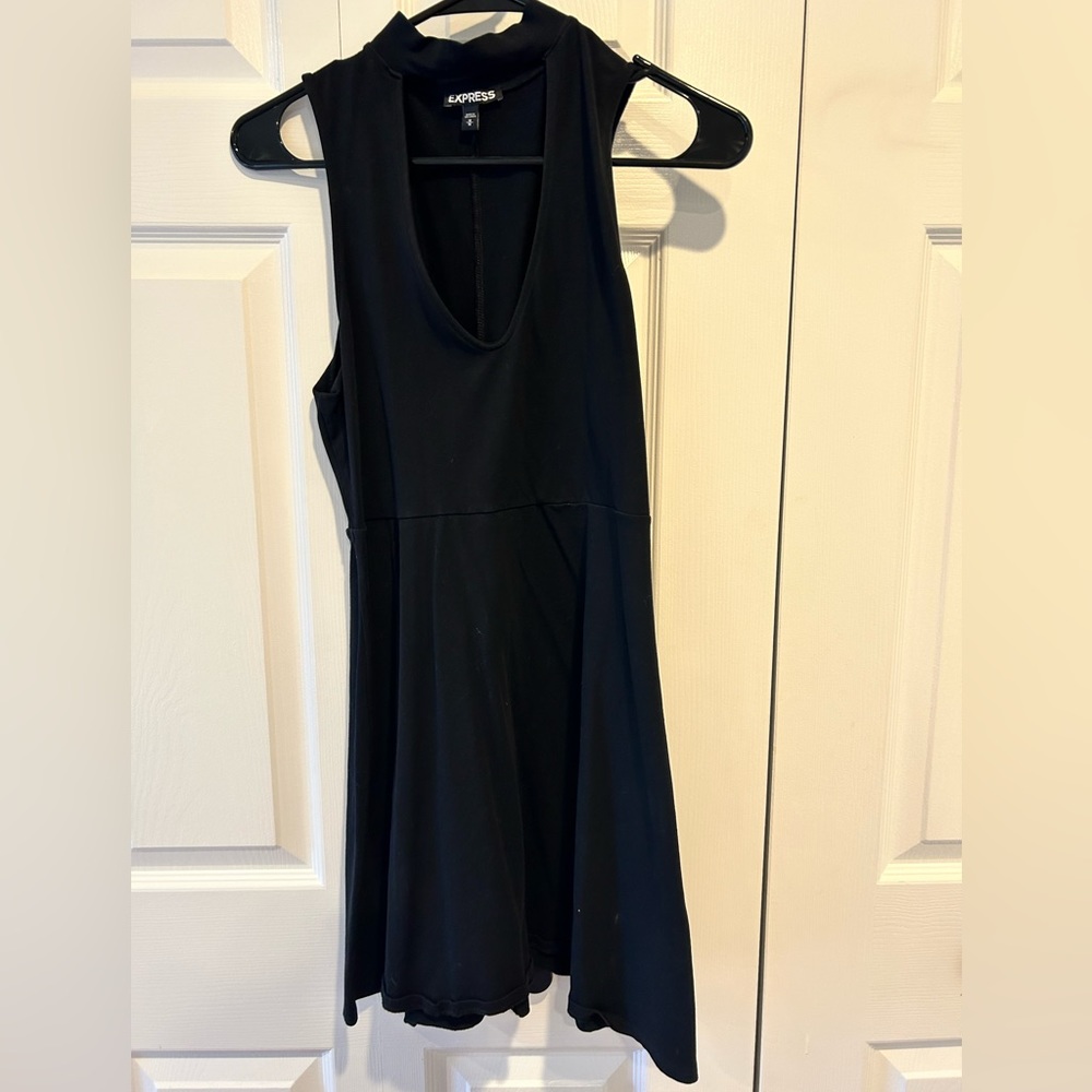 Express key hole skater dress